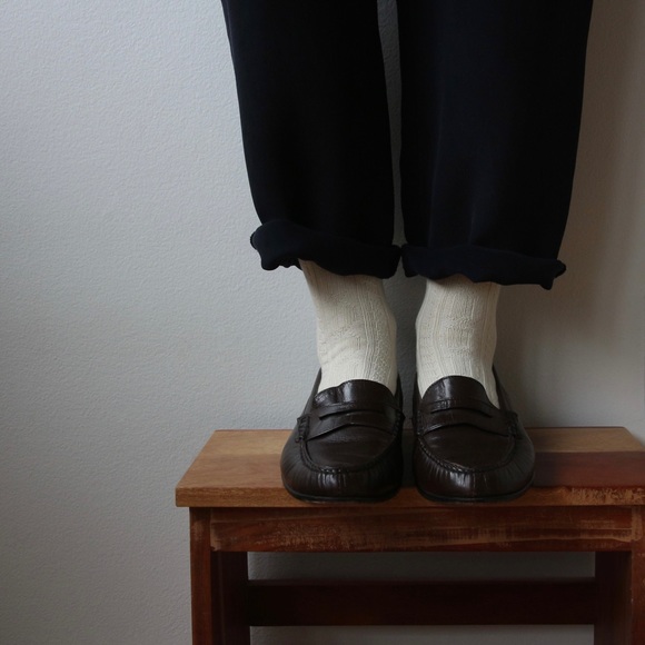 [Sold] Vintage 1970’s Celine Mahogany Leather Loafers - Picture 4 of 8